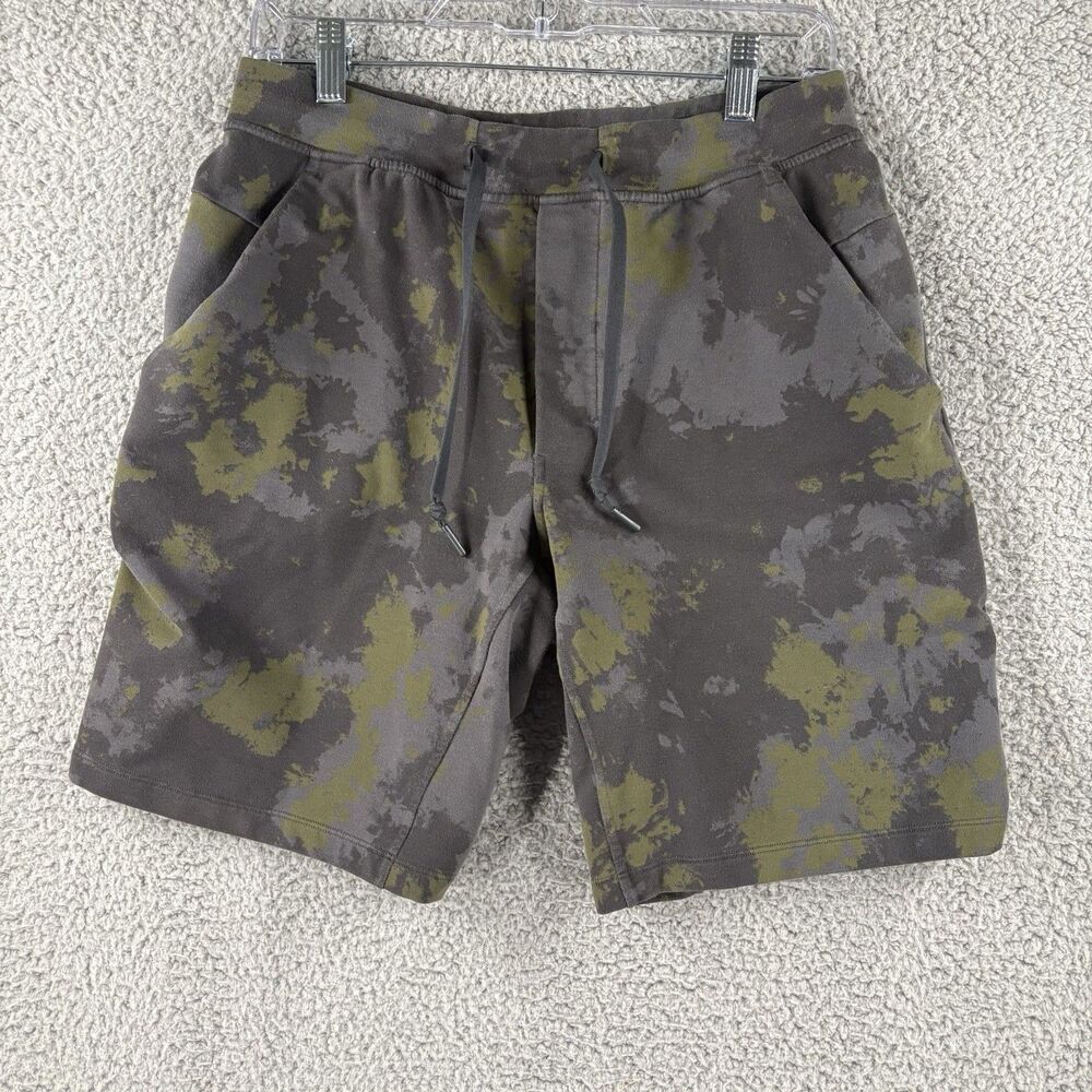 Lululemon Shorts Activewear City Sweat Shorts 9" Inseam Mens Medium M Camo Black